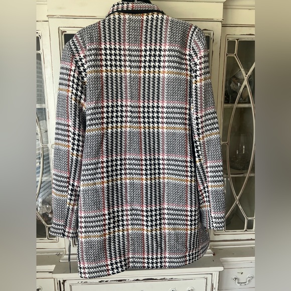 Sebby Collection Jacket- White/Black Multi with Pockets - Size XL - Picture 3 of 6